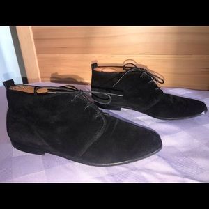 Ann Taylor Black Suede Boots